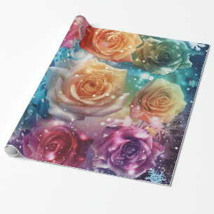 Weihnachts-Rose Digitale Kunst Geschenkpapier