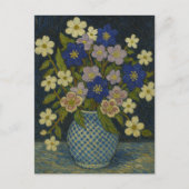 Weihnachts-Rose, Dogwood und Hepatica Postcard Postkarte (Vorderseite)