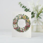 Weihnachts-Rose Feiertagspostkarte (Stehend Vorderseite)