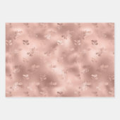 Weihnachts-Rose Gold Elegant Holly Blätter (Vorderseite)