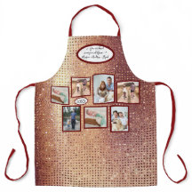 Weihnachts-Rose Gold Glitzer Red Nana Familie Foto