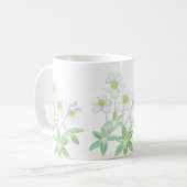 Weihnachts-Rose, Helleborus niger Kaffeetasse (Vorderseite Links)