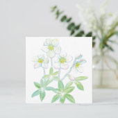 Weihnachts-Rose, Helleborus niger Karte (Stehend Vorderseite)