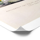 Weihnachts-Rose (Helleborus niger) und Winter Acon Poster (Ecke)