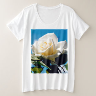 Weihnachts-Rose - Leben feiern Große Größe T-Shirt