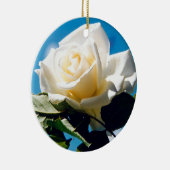 Weihnachts-Rose - Leben feiern Keramik Ornament (Rechts)