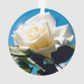 Weihnachts-Rose - Leben feiern Ornament (Rückseite)