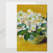 Weihnachts-Rose (von Claude Monet) Briefpapier (Vorne/Hinten)