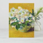 Weihnachts-Rose (von Claude Monet) Karte (Stehend Vorderseite)