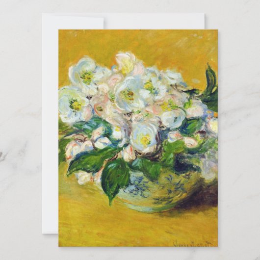 Weihnachts-Rose (von Claude Monet) Karte (Vorderseite)