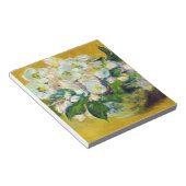 Weihnachts-Rose (von Claude Monet) Notizblock (angewinkelt)