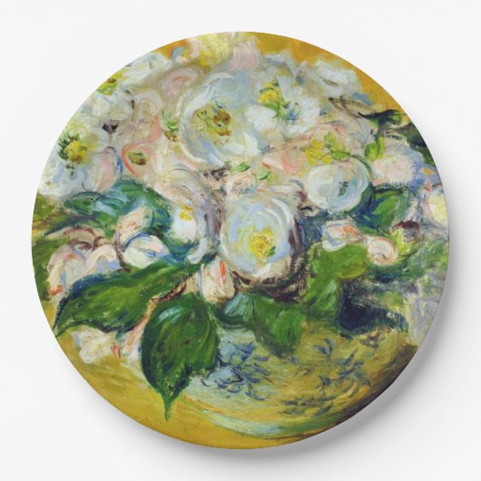 Weihnachts-Rose (von Claude Monet) Pappteller (Vorderseite)
