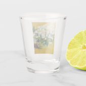 Weihnachts-Rose (von Claude Monet) Schnapsglas (Rückseite)