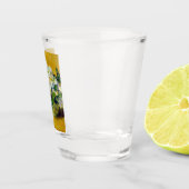 Weihnachts-Rose (von Claude Monet) Schnapsglas (Rechts)