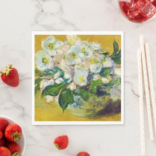 Weihnachts-Rose (von Claude Monet) Serviette (Beispiel)