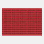 Weihnachts-Rot-Antiquitätenmuster Geschenkpapier Set (Vorderseite 2)