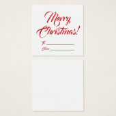 Weihnachts rot bis weiß von leerer Schrift elegant (Vorne & Hinten)