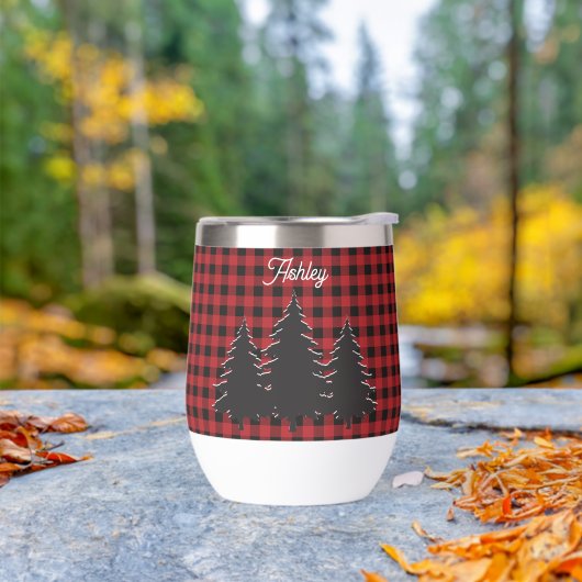 Weihnachts-Rot-Buffalo-Karierte Bäume Name (Außenbereich)