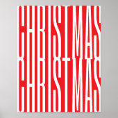 Weihnachts-Rot-coole Dekorationstypen Poster (Vorne)