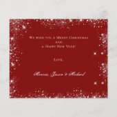 Weihnachts-Rot-Foto-Budget Flyer (Hinten)