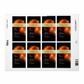 Weihnachts-Rot-Gold-Küche Leckerei Backlabel (Vorne)