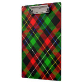 Weihnachts-Rot-Grün-Weiß-Flanell-Karodesign Klemmbrett (Links)