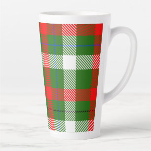 Weihnachts-Rot-Grün-Weiß-Flanell-Karodesign Milchtasse