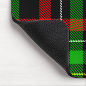 Weihnachts-Rot-Grün-Weiß-Flanell-Karodesign Mousepad (Ecke)