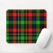 Weihnachts-Rot-Grün-Weiß-Flanell-Karodesign Mousepad (Mit Mouse)