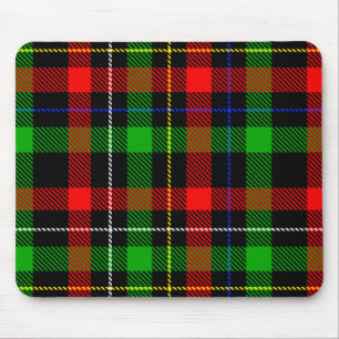 Weihnachts-Rot-Grün-Weiß-Flanell-Karodesign Mousepad