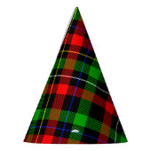 Weihnachts-Rot-Grün-Weiß-Flanell-Karodesign Partyhütchen (Links)