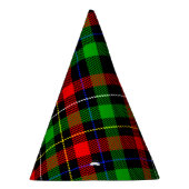 Weihnachts-Rot-Grün-Weiß-Flanell-Karodesign Partyhütchen (Rechts)