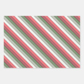 Weihnachts Rot Grüne Farbe auf Textil Papier (Vorderseite)