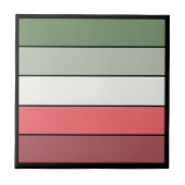 Weihnachts Rot Grüne Farbe auf Textil Papier Fliese (Vorderseite)