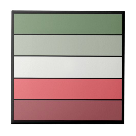 Weihnachts Rot Grüne Farbe auf Textil Papier Fliese (Vorderseite)