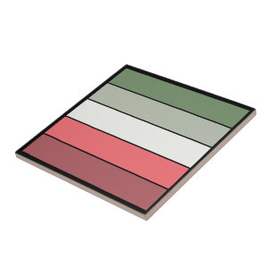 Weihnachts Rot Grüne Farbe auf Textil Papier Fliese