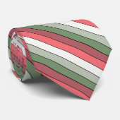 Weihnachts Rot Grüne Farbe auf Textil Papier Krawatte (Gerollt)