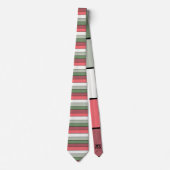 Weihnachts Rot Grüne Farbe auf Textil Papier Krawatte (Vorderseite)