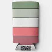 Weihnachts Rot Grüne Farbe auf Textil Papier Selters Dosenkühler (Vorderseite)