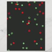 Weihnachts-Rot & Grüne Sequenzen Feierabend Flyer (Hinten)