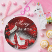 Weihnachts-Rot-Hefe-Feiertag Weihnachtsmannmütze Pappteller (Party)