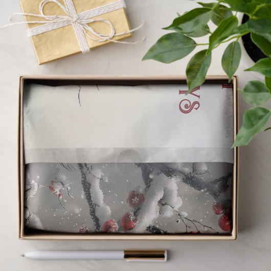 Weihnachts-Rot-Kardinal Seidenpapier (Geschenk)