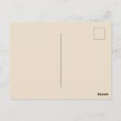 Weihnachts-Rot-Kariert Postkarte (Rückseite)