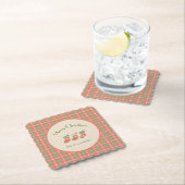 Weihnachts-Rot-Kariert Untersetzer (Vor Ort)