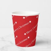 Weihnachts-Rot-Papier-Cups Pappbecher (Vorderseite)