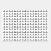 Weihnachts-Rot-Schwarz-Schneeflocken Bäume Geschenkpapier Set (Vorderseite 3)