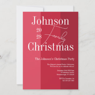 Weihnachts-Rot-Streifen Weihnachtsfeier Party Einl Einladung