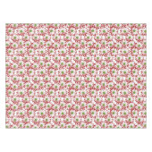 Weihnachts Rot und Grün Daisy Blumenmuster Tischdecke (Vorderseite (Horizontal))