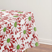 Weihnachts Rot und Grün Daisy Blumenmuster Tischdecke (Beispiel)