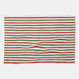 Weihnachts Rot und Grüne Handtücher